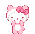 Cute Hello Kitty Sticker - Cute Hello Kitty Hearts Stickers