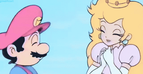 espejo de puerta Lucro Mojado Super Mario Princess Peach GIF - Super Mario Princess Peach Kiss - Discover  & Share GIFs