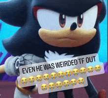 Even He Was Weirded Tf Out Shadow The Hedgehog GIF