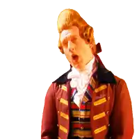 a man in a red jacket with a badge that says ' red bulls ' on it