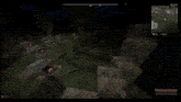 a screenshot of a video game with a man 's head in a coffin