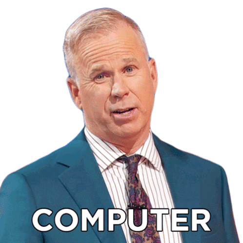 Computer Gerry Dee Sticker - Computer Gerry Dee Family Feud Canada Stickers