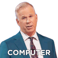 Computer Gerry Dee Sticker - Computer Gerry Dee Family Feud Canada Stickers