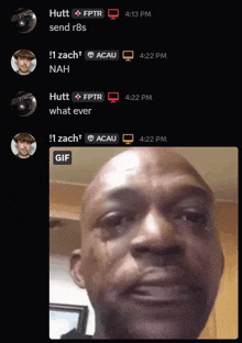 a screenshot of a man crying with the words hutt fpr send r8s