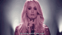 Carrie Underwood Im Sorry But Im Just A Girl GIF