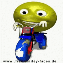 Free Smiley Faces Bicycle GIF - Free Smiley Faces Bicycle GIFs