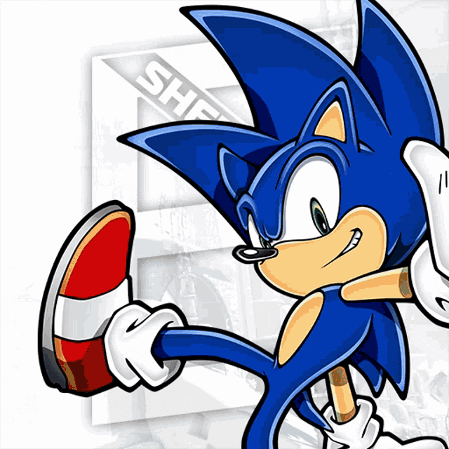 Sonic PNG Faixa Fundo Transparente