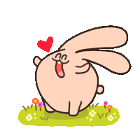 Rabbit Pink Sticker - Rabbit Pink Happy Stickers