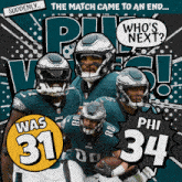 Philadelphia Eagles (34) Vs. Washington Commanders (31) Post Game GIF - Nfl National Football League Football League GIFs