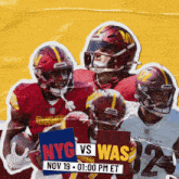 Washington Commanders Vs. New York Giants Pre Game GIF - Nfl National Football League Football League GIFs