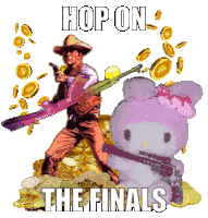 The Finals Hop On The Finals Sticker - The Finals Hop On The Finals The Finals Game Stickers