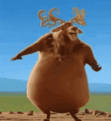 Benny Irish Elk GIF - Benny Irish Elk Fat Belly GIFs