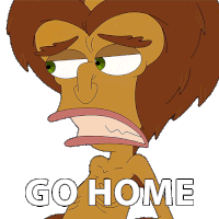 Go Home Maury Beverley Sticker - Go Home Maury Beverley Big Mouth Stickers