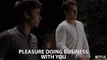 Pleasure Doing Business With You Bryce Walker GIF - Pleasure Doing Business With You Bryce Walker Justin Prentice GIFs