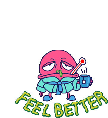 Feel Better Get Well Soon Sticker - Feel Better Get Well Soon Sticker Stickers