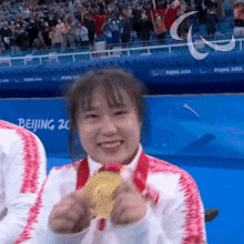 Gold Medalist Wheelchair Curling GIF - Gold Medalist Wheelchair Curling Yan Zhuo GIFs