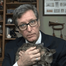 Petting Cat Lance Geiger GIF - Petting Cat Lance Geiger The History Guy GIFs