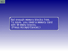 a computer screen displays a message that says not enough memory blocks free