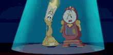 Sel Disney GIF - Sel Disney Cogsworth And Lumiere GIFs