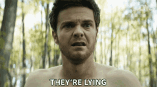 Theyre Lying Hughie Campbell GIF - Theyre Lying Hughie Campbell Jack Quaid GIFs