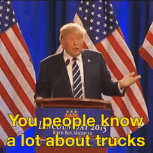 Know A Lot Trucks GIF - Know A Lot Trucks Trump GIFs