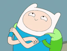 a cartoon character with a funny face and arms crossed