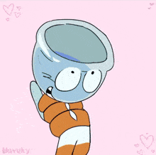 a drawing of two cartoon characters with the word havuky on the bottom