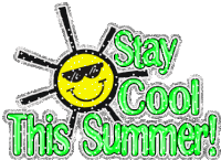 Summer Stay Cool Sticker - Summer Stay Cool Stickers