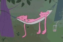 Pink Panther Sleeping GIF - Pink Panther Sleeping Relaxing GIFs