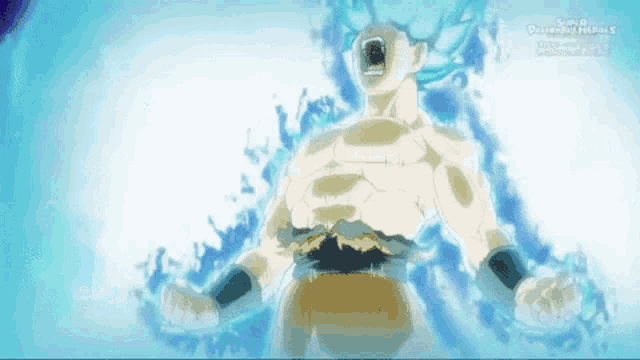 Goku Universal Blue GIF, goku ssj blue universal 