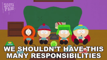 We Shouldnt Have This Many Responsibilities Kenny Mccormick GIF - We Shouldnt Have This Many Responsibilities Kenny Mccormick Stan Marsh GIFs
