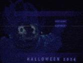 a screen that says halloween 202 with a monster on it