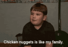 Chicken Nuggets Is Like My Family Food GIF - Chicken Nuggets Is Like My Family Food Family GIFs