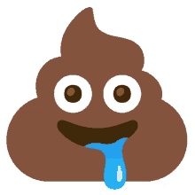 drooling poop
