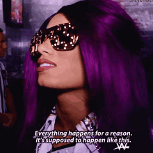 Sasha Banks Everything Happens For A Reason GIF - Sasha Banks Everything Happens For A Reason Its Supposed To Happen Like This GIFs