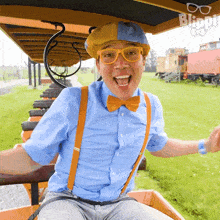 here comes the train blippi blippi wonders   educational cartoons for kids the train is coming the train is approaching