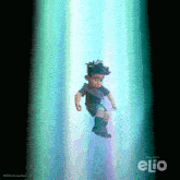 a cartoon character from the movie elio is flying through the air ..