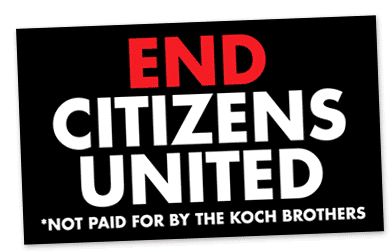 End Citizens United Koch Bothers Sticker - End Citizens United Koch Bothers Election Stickers