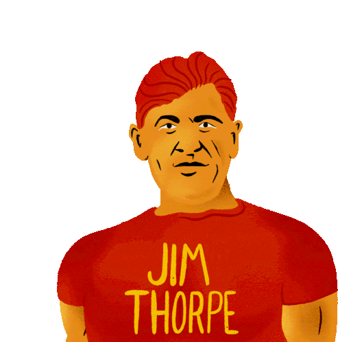 Jim Thorpe Gold Medal Sticker - Jim Thorpe Gold Medal James Francis Thorpe Stickers