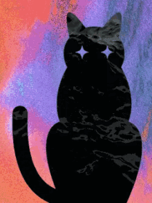 Cat Silhouette Vector Art GIF - Cat Silhouette Vector Art Contemporary Art GIFs
