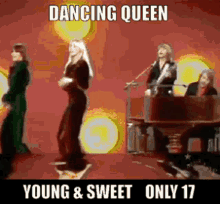Abba Dancing Queen GIF - Abba Dancing Queen Young And Sweet GIFs