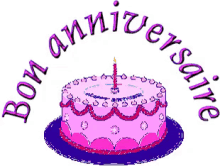 Joyeux Anniversaire GIF - Bon Anniversaire Happy Anniversary Cake GIFs