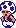 a pixel art of a toad wearing sunglasses and a purple and white hat .