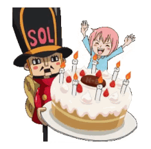 Birthday Cake One Piece GIF - Birthday Cake One Piece Anime GIFs
