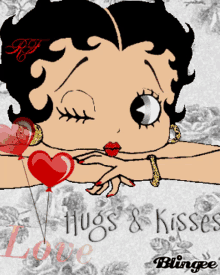 Betty Boop Hugs GIF