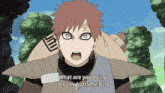a cartoon character says " what are you doing on the battlefield ? "