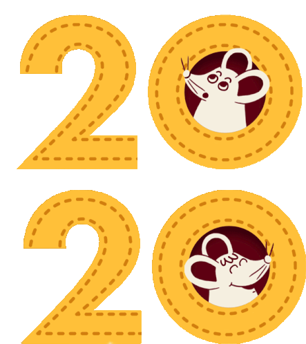 Year Of The Rat 2020 Sticker
