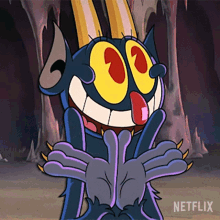 Excited The Devil GIF - Excited The Devil The Cuphead Show GIFs