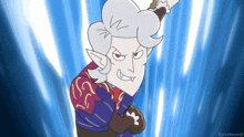 a cartoon drawing of a man with a sword and the words igmissed below him