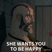 She Wants You To Be Happy Hades GIF - She Wants You To Be Happy Hades Blood Of Zeus GIFs